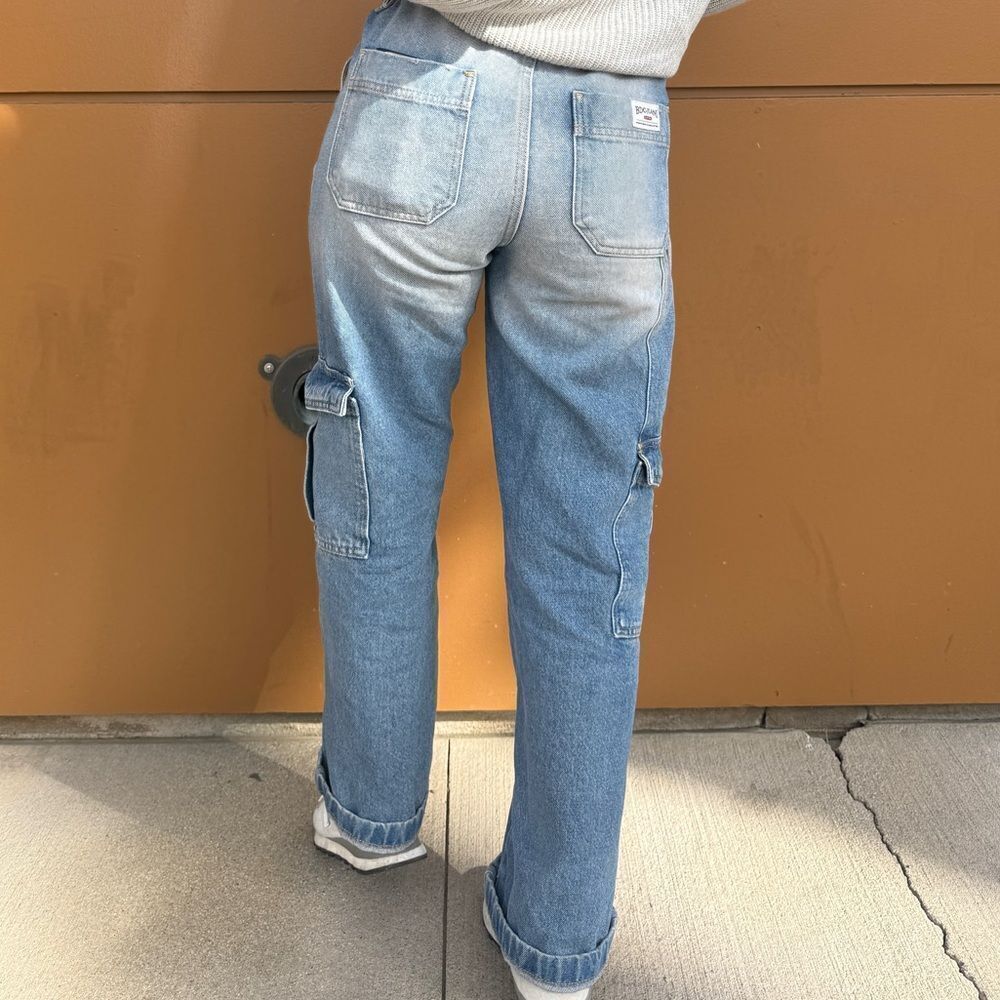 Denim Cargo Pants - Picture 3 of 5
